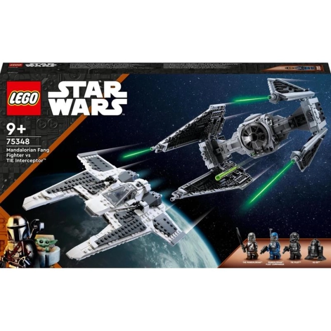 Mandalorian Fang Fighter vs. TIE Interceptor LEGO Set