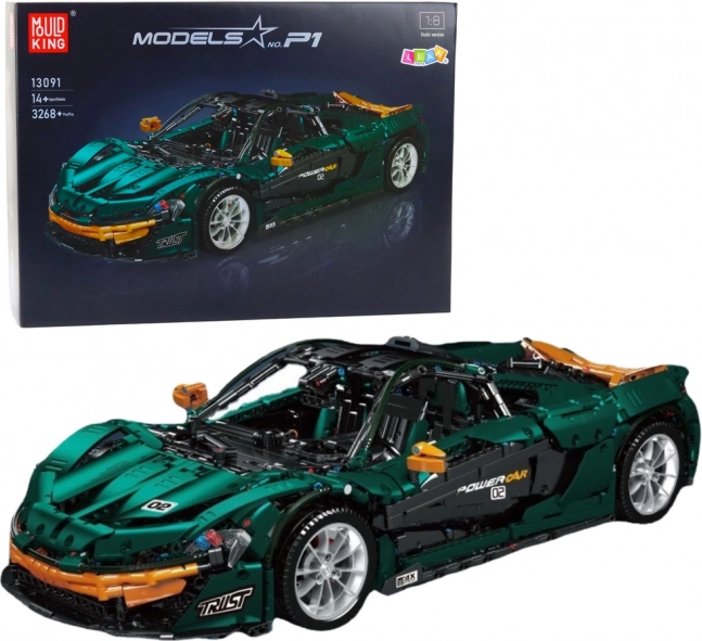 Bouwset Sportauto Groen 1:8 P1 3268 stuks
