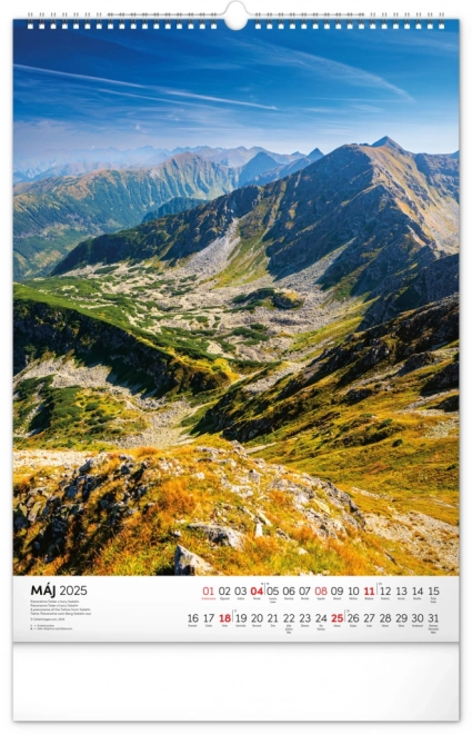 Wall Calendar of Tatra Mountains 2025