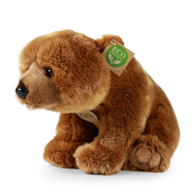 Eco-friendly plush grizzly bear 30cm