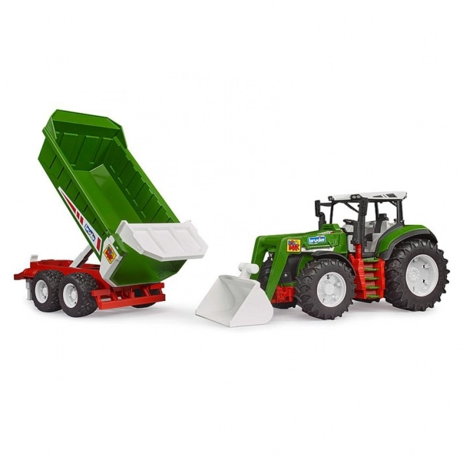 Bruder Roadmax Tractor with Front Loader and Trailer