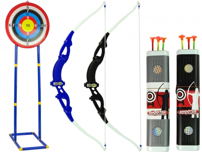 Archery Set with Target Stand and Pistol