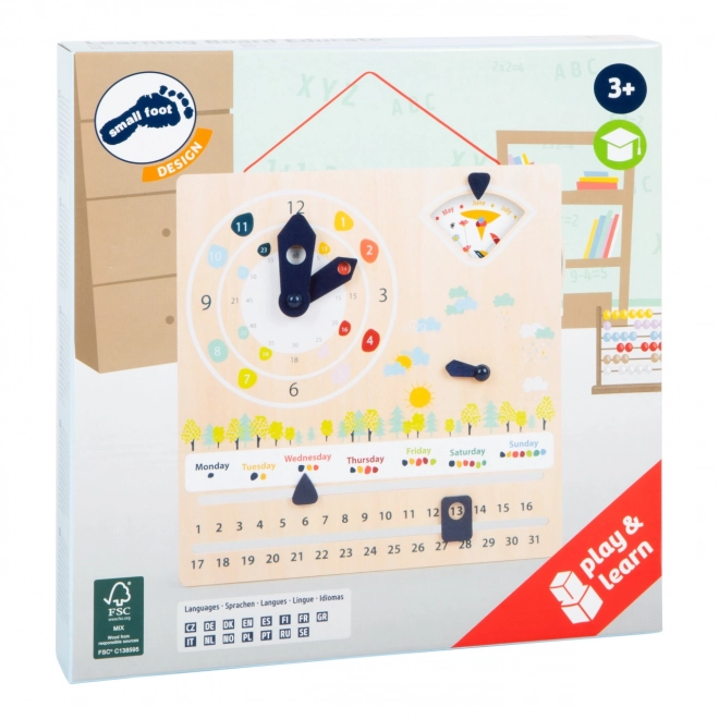 Small Foot Educational Calendar with Clock