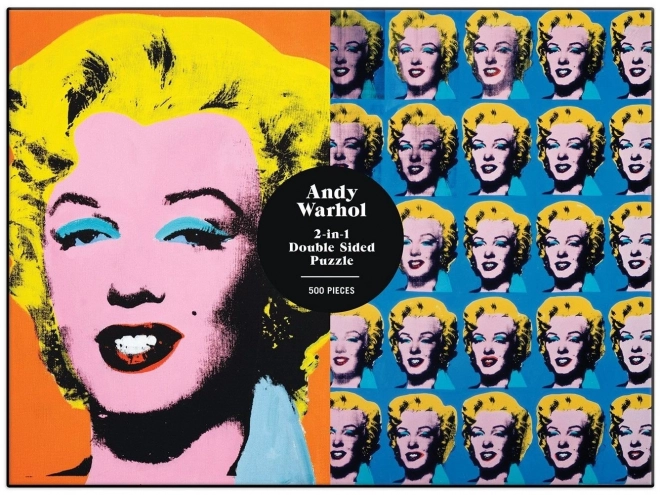 Double-Sided Puzzle Andy Warhol Marilyn