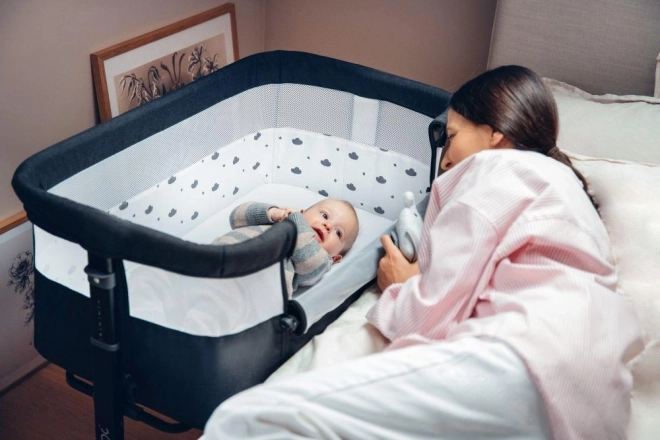 Momi revo dark gray crib