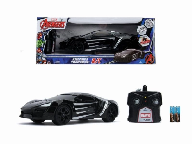 Marvel Black Panther RC Lykan HyperSport Car