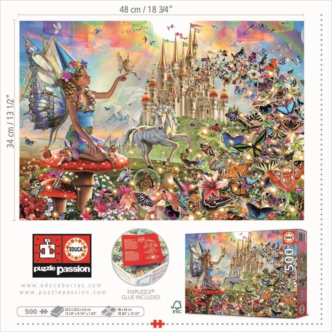 Educa Puzzle Fairy and Butterflies 500 Pieces