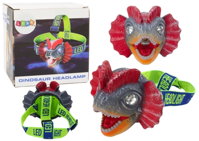 Dinosaur Adjustable Headlamp with 3 LED Lights