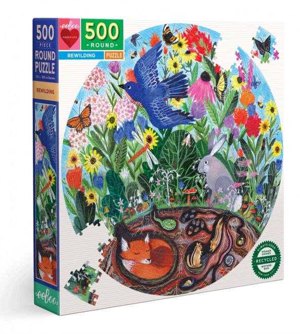 Eco-Friendly Wild Nature Round Puzzle