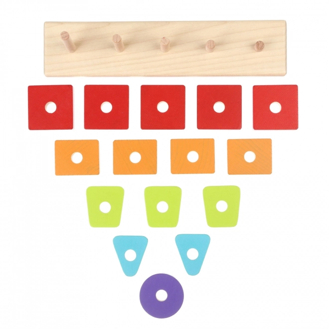 Cubika Sort and Stack Wooden Puzzle Set