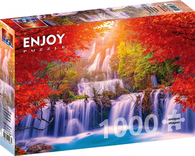 Enjoy Puzzle Autumn Vodopád Thi Lo Su Thailand 1000 Pieces