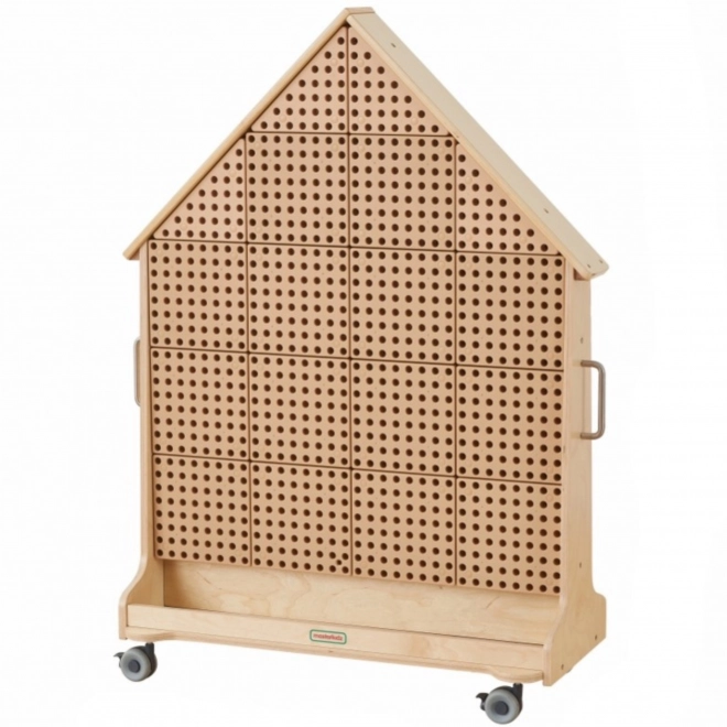 Wooden Standing Board STEM in House Shape