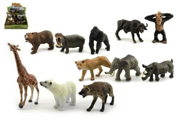 Safari Zoo Animal Figures Set