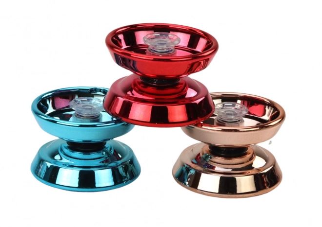 Classic Aluminum Yoyo in Blue, Gold, and Red