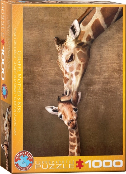 Giraffe Kiss Puzzle 1000 Pieces by Eurographics