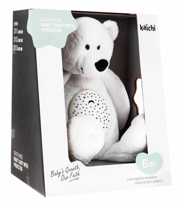 Soothing Teddy Bear 3-in-1 for Kids 6m+ Sensory Toy with Projector and Music Box