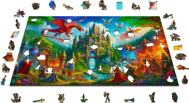 Wooden Fantasy Castle Puzzle