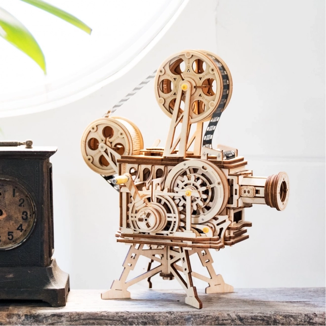 Rokr 3D Wooden Puzzle Mechanical Movie Projector