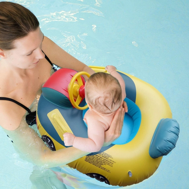 Inflatable Baby Float with Steering Wheel