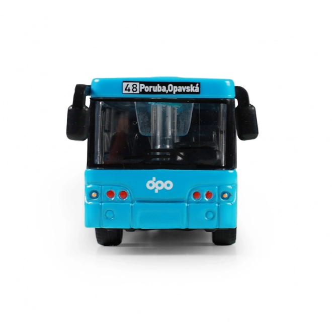 Metal Articulated Bus DPO Ostrava Blue