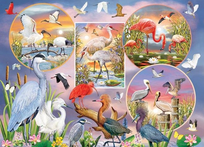 Charming Water Birds Puzzle 1000 Pieces