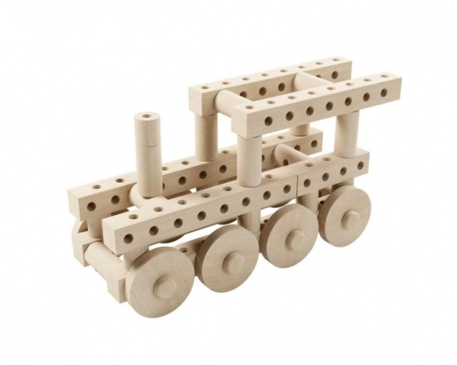 Wooden Building Set for Cars and Animals