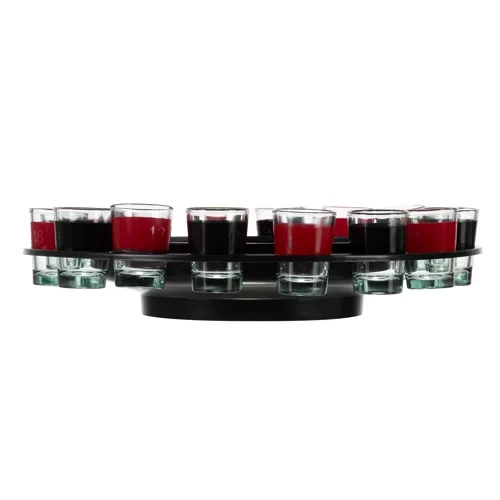 Alcohol Roulette Set with Shot Glasses