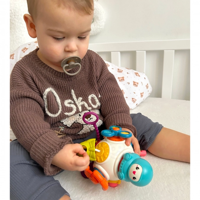Cubo sensoriale Montessori 8 in 1 razzo spaziale