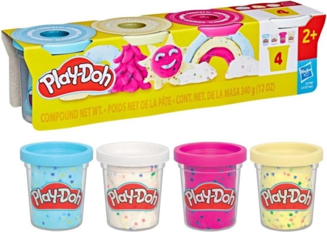 Play-Doh set avec pots et confettis