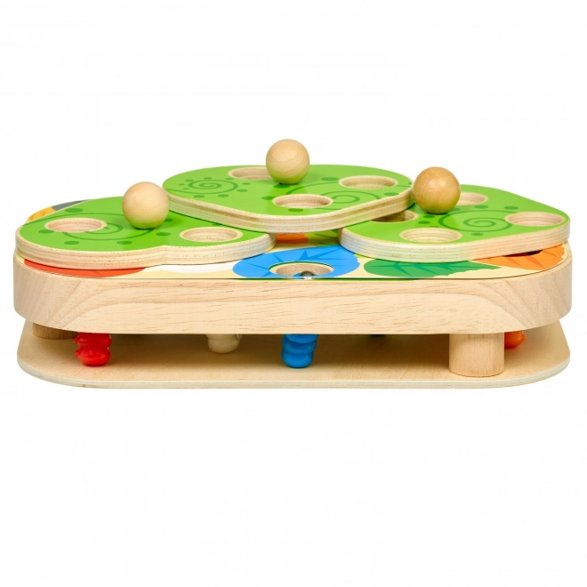 Catch the Caterpillars - Wooden Motor Skills Game with Magnets