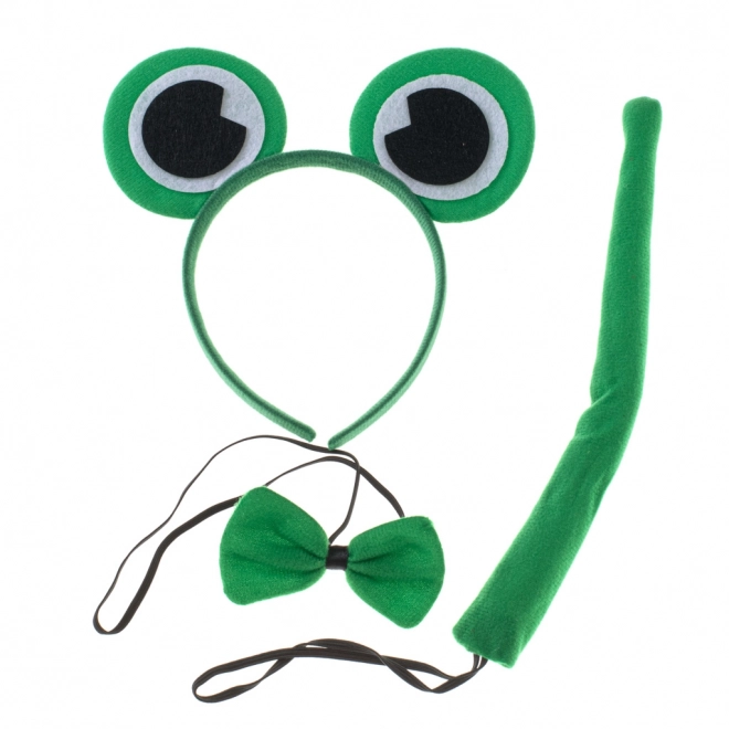 Frog Costume Set with Headband, Bow Tie, and Tail