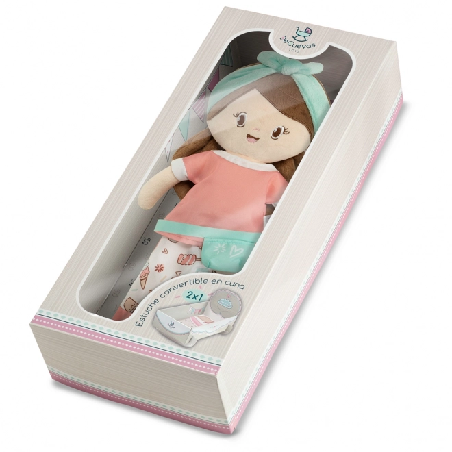 Sweet Plush Doll with Cradle