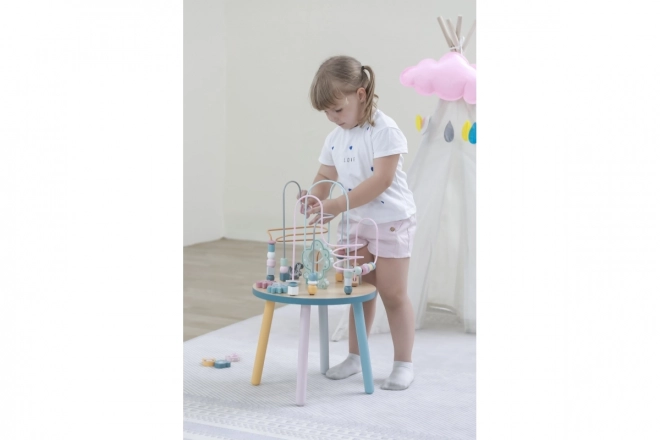 Wooden Activity Table with Maze