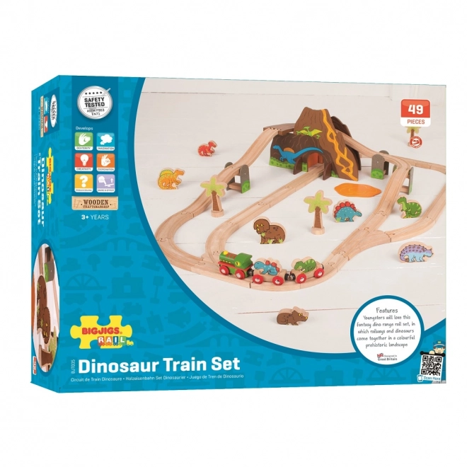 Wooden Dinosaur Train Set