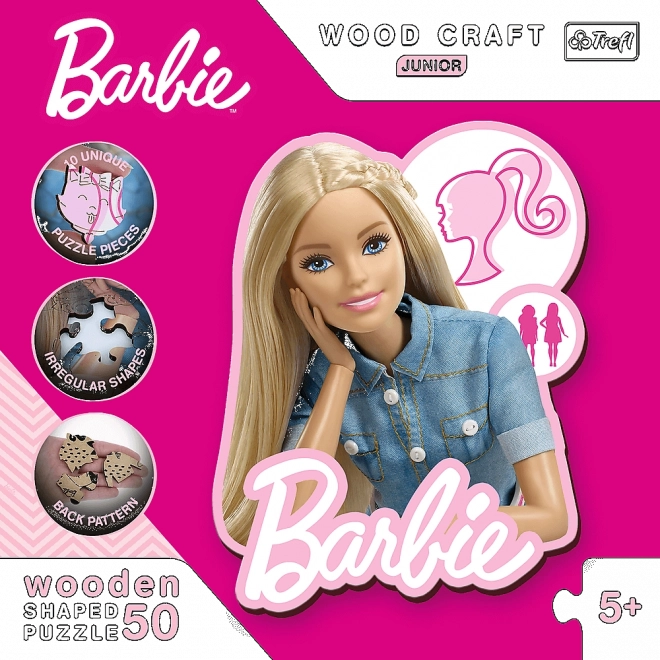 Trefl Wood Craft Junior Barbie Puzzle 50 Pieces