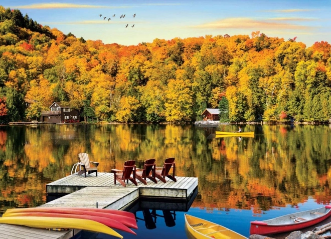 Puzzle Cottage by the Lake Quebec 1000 Pieces