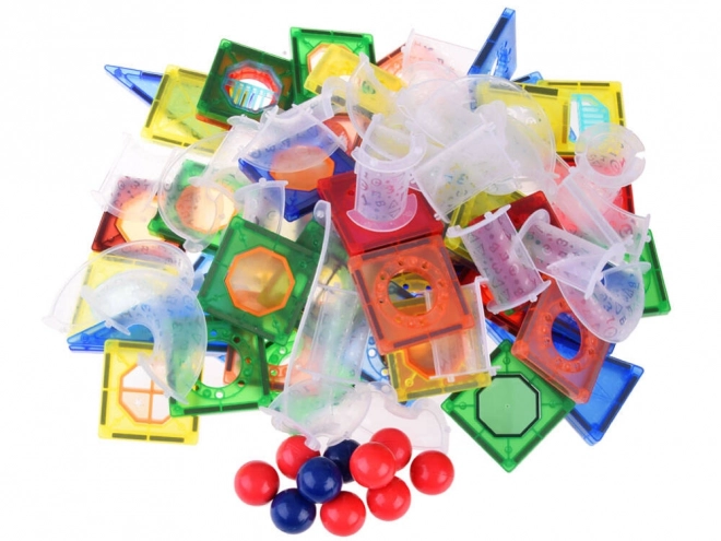 Magnetic Building Set Ball Track ZA4719 - 123 Pieces