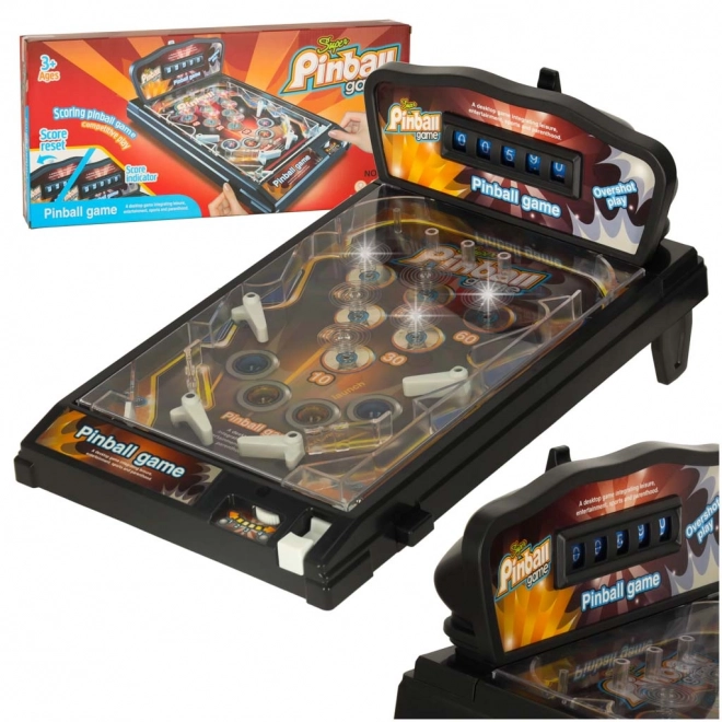 Flipperkast Zwart Spel met Geweldige Lichten en Geluiden