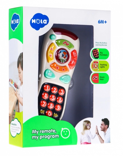 Interactive TV Remote with Large Buttons for Kids