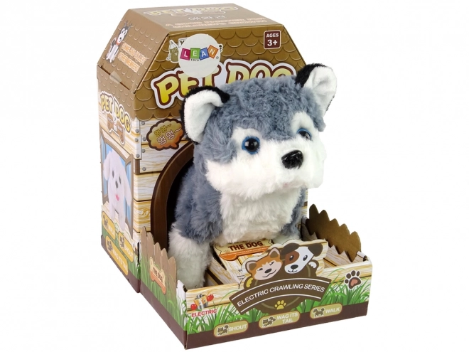 Interactive Husky Dog Plush Toy