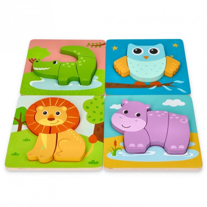 Set of Four Animal Puzzles
