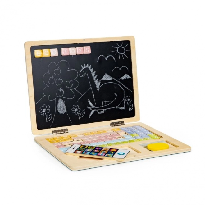 Magnetic Educational Blackboard Laptop