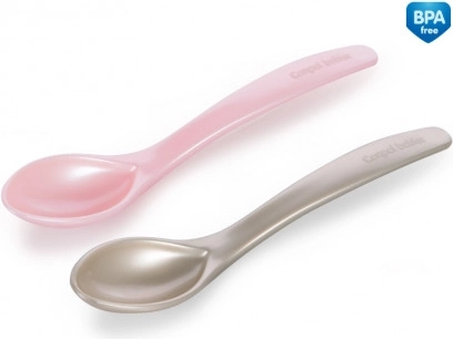 Canpol Babies cucchiai di plastica per bambini 2 pezzi rosa