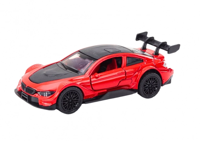 Friction Powered Red Metal Sports Car Model Scale 1:32