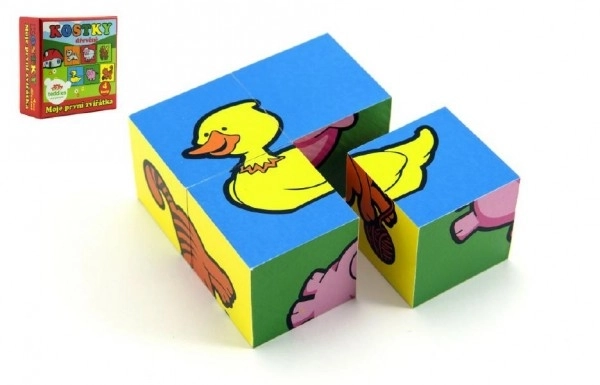 Wooden Animal Picture Blocks