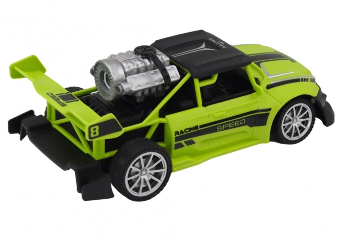 Remote Control Car Green with Smoke Effect and Lights