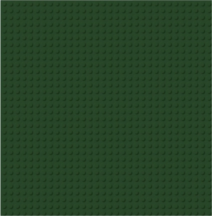 Brixies Plus Osnovna podloga za gradnjo temno zelena 25,5 x 25,5 cm