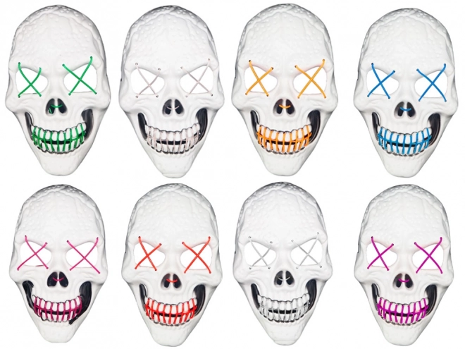 Led Skull Mask Halloween Glowing Party Mask