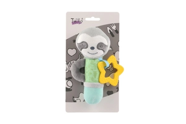 Plush Bear and Raccoon Teether Toy