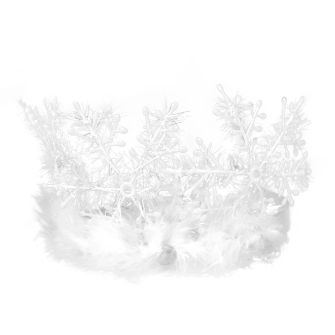 Snowflake Crown with Feathers